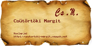 Csütörtöki Margit névjegykártya